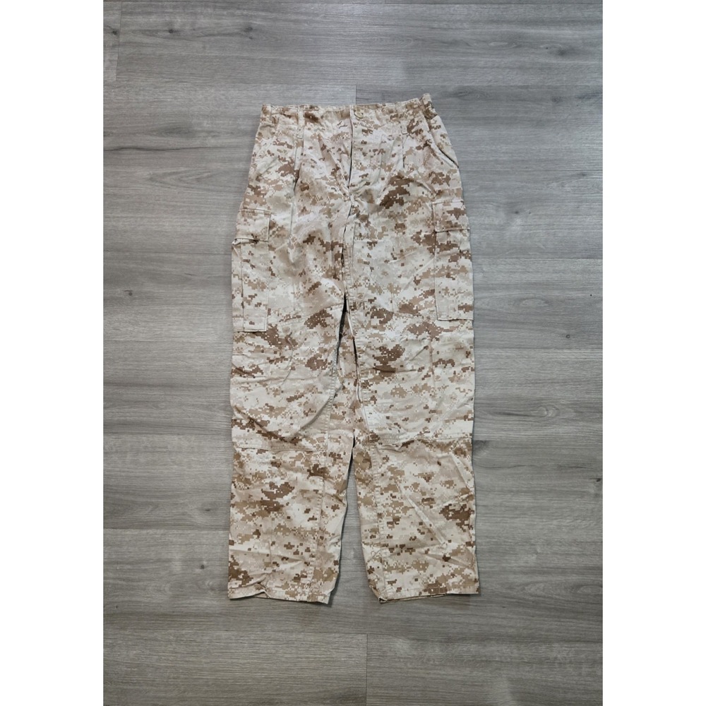 USMC MARPAT Desert Digital Camo Combat Pants Size Small Short Military Trousers